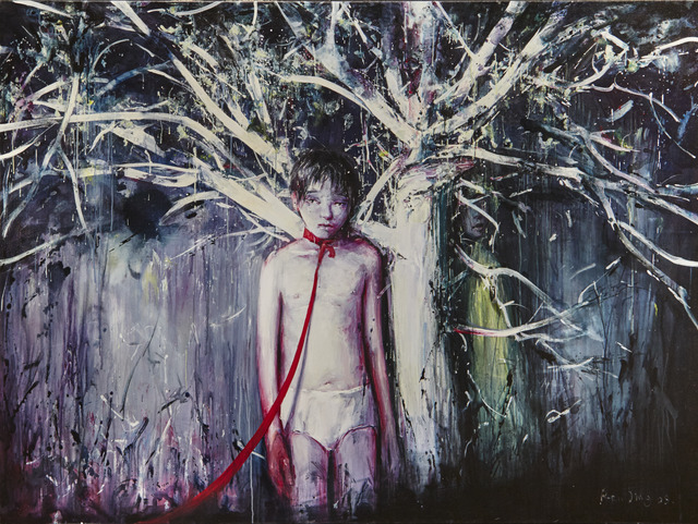 Ren Jing, ‘Brave Fearless’, 424, Painting, Oil on canvas, Rudolf Budja Gallery