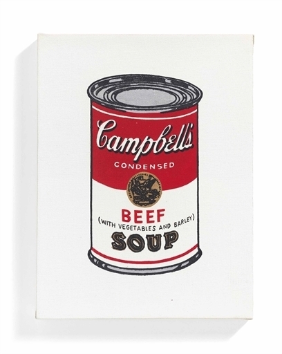 Richard Pettibone, ‘Campbell's Soup Can, Beef with Vegetables and Barley’, Christie's