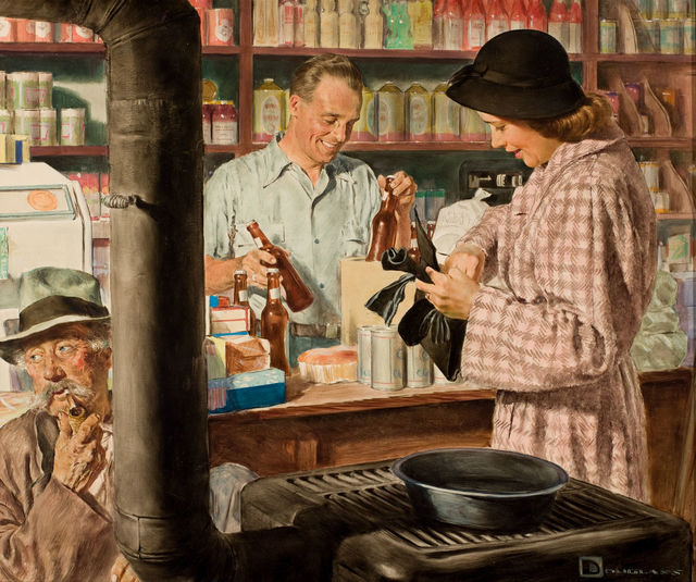 Douglass Crockwell, ‘Country Store’, The Illustrated Gallery