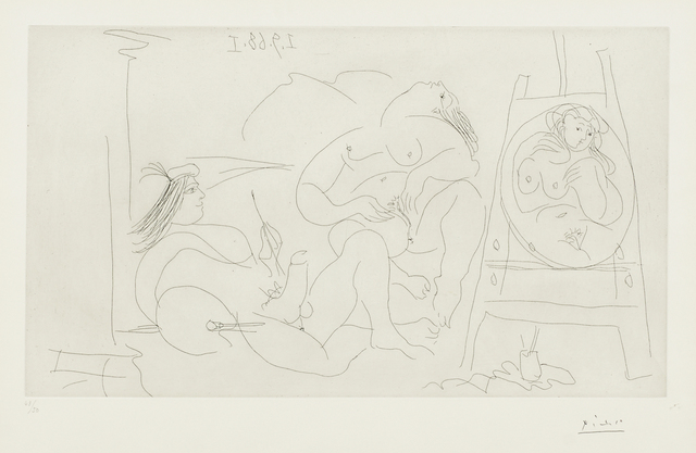 Pablo Picasso, ‘Erotic Series (Picasso, Raphael et la Fornarina VI: enfin seuls! Series 347)’, 1968, Rago/Wright