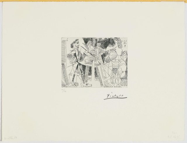 Pablo Picasso, ‘Peintre espagnol faisant le portrait d'une femme nue, sous la forme d'un homme barbu à la fraise’, 1968, Koller Auctions