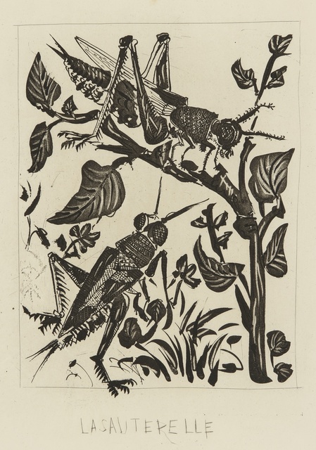 Pablo Picasso, ‘La Sauterelle: four states (B. 358; Ba. 605)’, 1936, Print, Four sugar-lift aquatints, Sotheby's