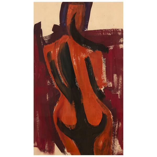 William Ronald, ‘The Figure’, 1958, Painting, Gouache on paper, Caviar20