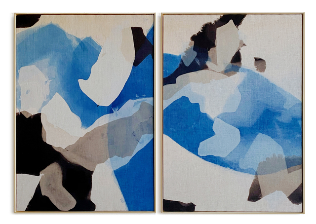 Carrie Crawford, ‘All In’, 2020, Painting, Indigo, logwood, oak gall, acorn, iron, and black walnut dye on linen, Uprise Art