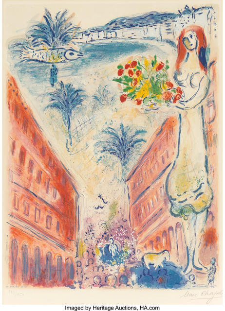 Marc Chagall, ‘Avenue de la Victoire à Nice, from Nice et la Côte d'Azur’, 1967, Heritage Auctions