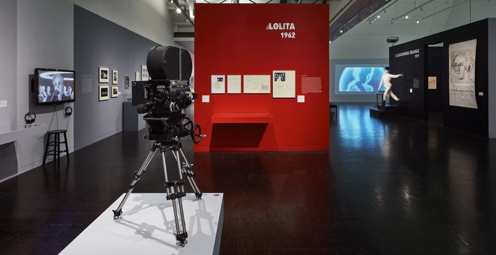 Installation photo of Stanley Kubrick: The Exhibition by JKA Photography. Stanley Kubrick: The Exhibition is organized by the Deutsches Filmmuseum, Frankfurt am Main, Christiane Kubrick, Jan Harlan, and The Stanley Kubrick Archive at University of the Arts London, with the support of Warner Bros. Entertainment Inc., Sony Columbia Pictures Industries Inc., Metro Goldwyn Mayer Studios Inc., Universal Studios Inc., and SK Film Archives LLC. On view June 30–October 30, 2016 at The Contemporary Jewis Installation photo of Stanley Kubrick: The Exhibition by JKA Photography. Stanley Kubrick: The Exhibition is organized by the Deutsches Filmmuseum, Frankfurt am Main, Christiane Kubrick, Jan Harlan, and The Stanley Kubrick Archive at University of the Arts London, with the support of Warner Bros. Entertainment Inc., Sony Columbia Pictures Industries Inc., Metro Goldwyn Mayer Studios Inc., Universal Studios Inc., and SK Film Archives LLC. On view June 30–October 30, 2016 at The Contemporary Jewis