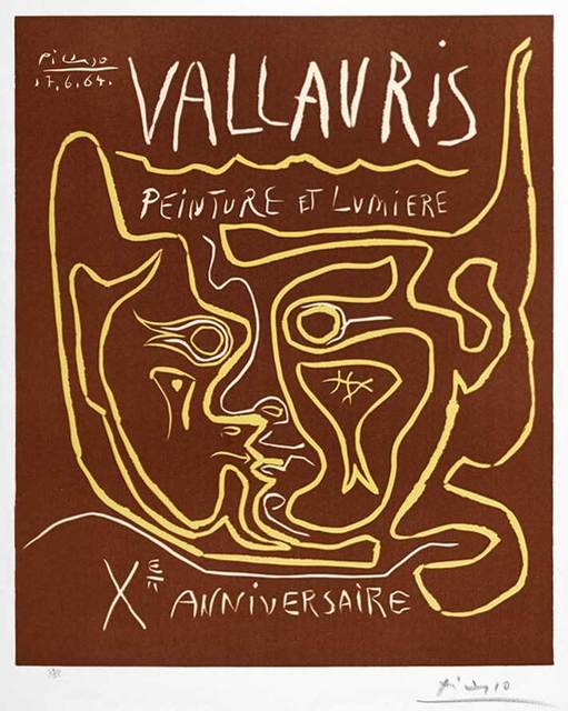 Pablo Picasso, ‘Vallauris Peinture et Lumière, Xᵉ Anniversaire (Vallauris Painting and Light, Tenth Anniversary), 1964’, 1964, Masterworks Fine Art