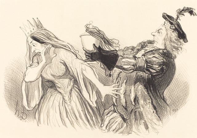 Honoré Daumier, ‘Hamlet’, 1851, National Gallery of Art, Washington, D.C.