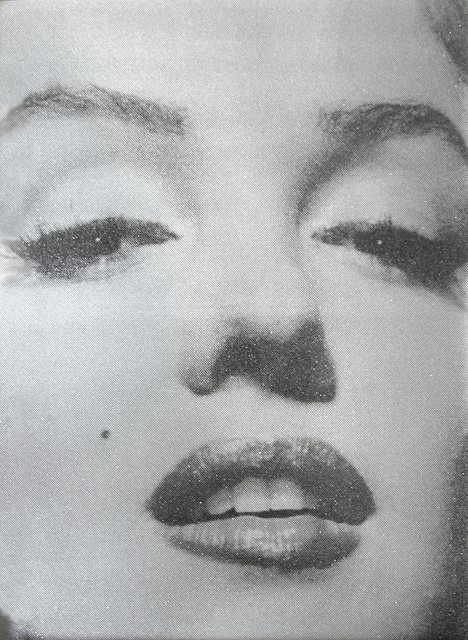 Russell Young, ‘Marilyn Close Up (Atomic Silver and Black)’, 2011, Painting, Screenprint, acrylic, enamel and diamond dust on canvas, Addicted Art Gallery