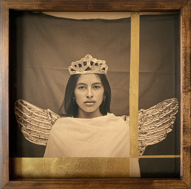 Luis González Palma, ‘Untitled • Möbius 2019’, 2019, Photography, Mineral pigment print on canvas and gold leaf intervention, Galeria de Babel