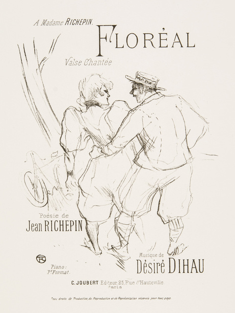 Henri de Toulouse-Lautrec, ‘FLORÉAL (Springtime)’, 1895-1896, Posters, Original lithograph printed in brown-black ink on Arches wove paper., Christopher-Clark Fine Art