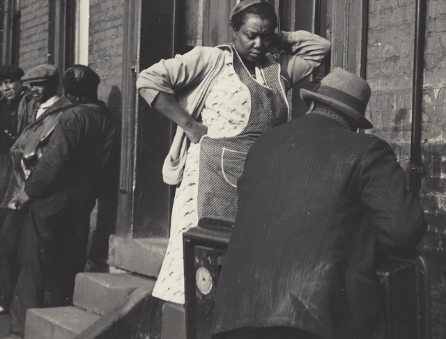 Manuel De Aumente, ‘People on Street’, ca. 1940-49, Elizabeth Houston Gallery