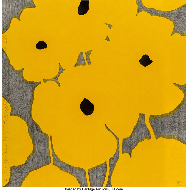 Donald Sultan, ‘Light Yellows with Flocked Centers’, 2002, Heritage Auctions