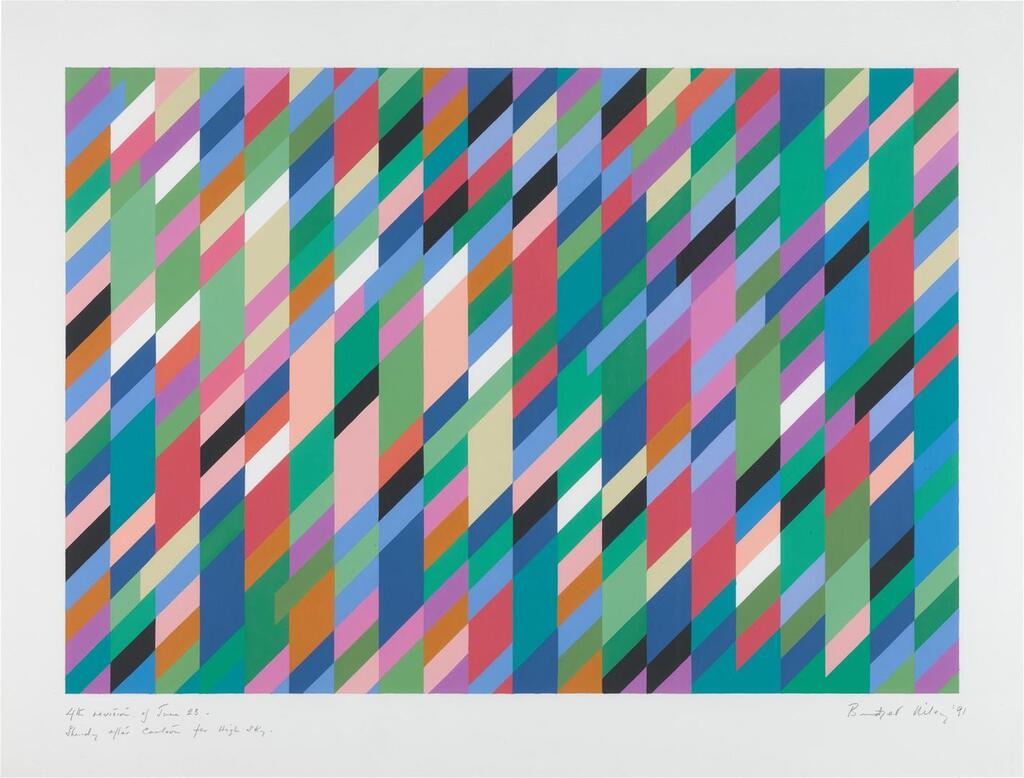 Bridget Riley - 4th Revision of June 23, Study after Cartoon for High Sky
