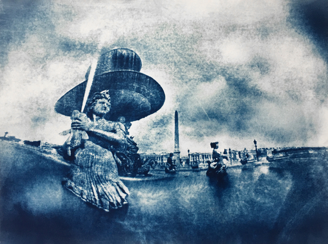 Tricia Rosenkilde, ‘Place de la Concorde’, 2020, Photography, Cyanotype from Pinhole Calotype, FREMIN GALLERY