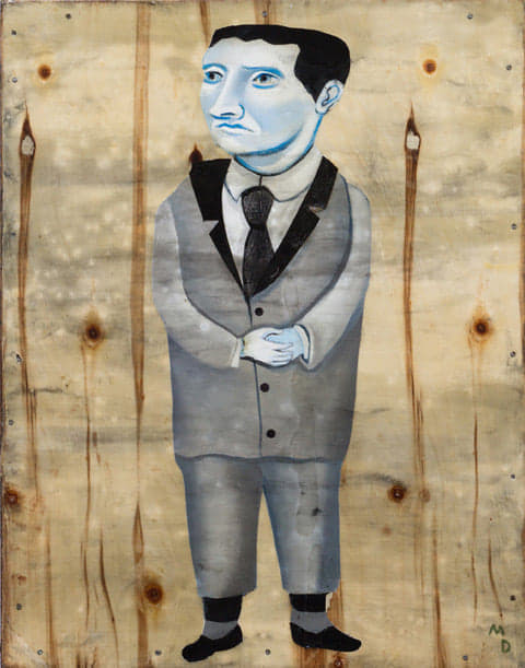 Matthew Dennison, ‘The Senator’, 2018, Painting, Oil on Cash Register Drawer, The Secret Gallery