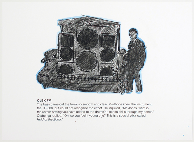 Otabenga Jones & Associates, ‘OJBK FM (Coloring Page)’, 2017, Inman Gallery
