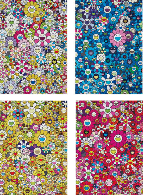 Takashi Murakami, ‘An Homage to Yves Klein Multicolor B; An Homage to IKB 1957 B; An Homage to Monogold 1960 B; and An Homage to Monopink 1060 B’, 2012, Phillips