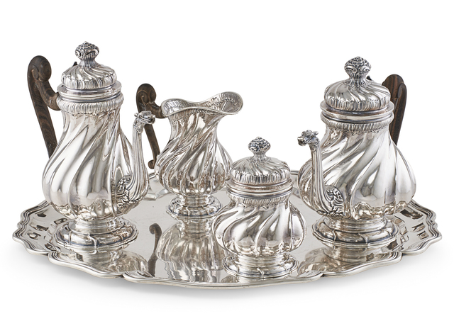 Buccellati, ‘Buccellati Sterling Silver Tea & Coffee Service’, 20th c., Design/Decorative Art, Rago/Wright
