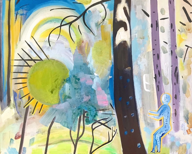 Jennifer Coates, ‘Alien Visitation’, 2018, Painting, Acrylic on Canvas, Park Place Gallery