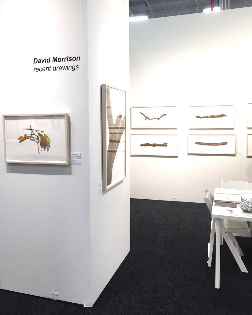 Installation view of the solo booth with latest drawings by David Morrison. Installation view of the solo booth with latest drawings by David Morrison.