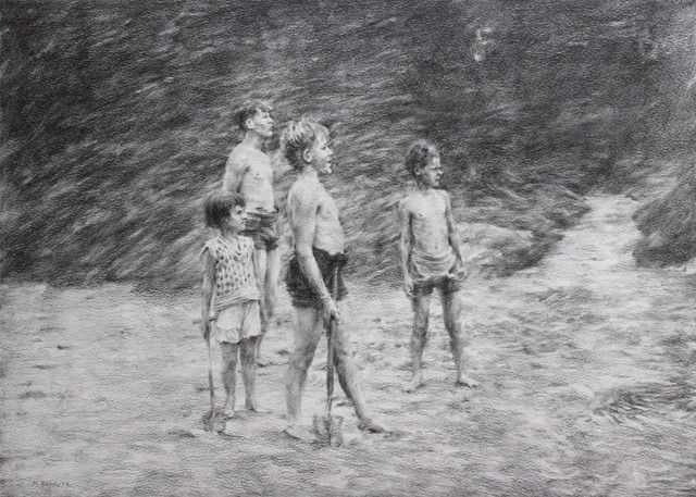 Concha Martínez Barreto, ‘Series The Journey’, 2018, Drawing, Collage or other Work on Paper, Graphite on paper, Victor Lope Arte Contemporaneo