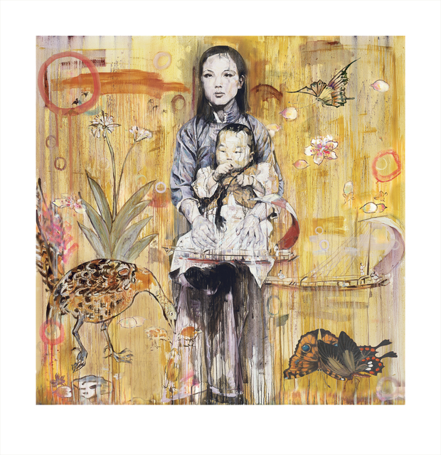 Hung Liu 刘虹, ‘Mother and Child (3/9)’, 2020, Print, Archival Pigment Print Mixed Media, Gail Severn Gallery