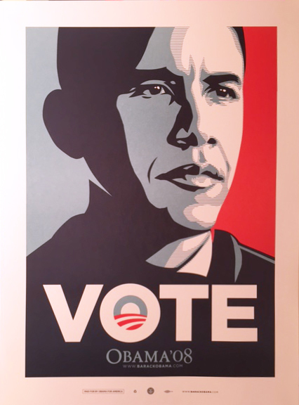 Shepard Fairey, ‘Vote’, 2008, Galerie Brugier-Rigail
