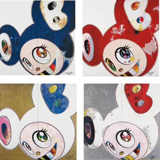 Takashi Murakami, ‘And Then x6 Blue; And Then x6 Red; DOB in Pure White Robe (Pink & Blue); and DOB in Pure White Robe (Navy & Vermillion)’, Phillips