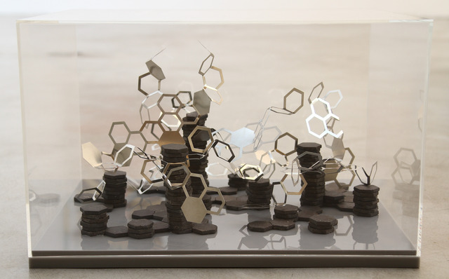 Ana Holck, ‘Untitled’, 2010, Sculpture, Stainless steel, ceramic and acrylic inserts, Zipper Galeria