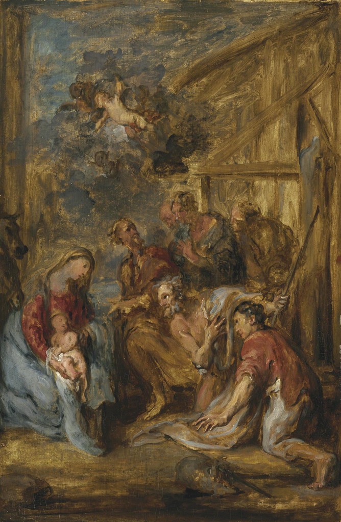 Circle of Sir Anthony van Dyck | The Adoration of the ...