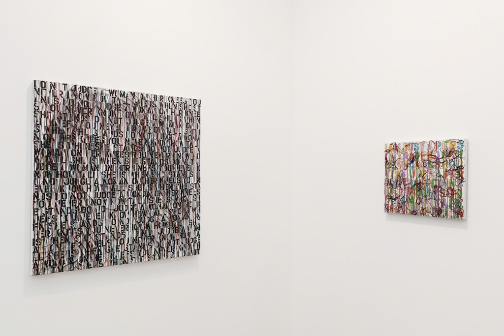 Installation view of Tina Kim Gallery at Frieze London 2016. Image copyright Charles Roussel and Ocula Installation view of Tina Kim Gallery at Frieze London 2016. Image copyright Charles Roussel and Ocula