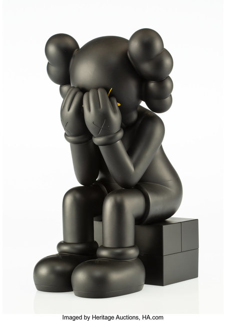 KAWS, ‘Passing Through Companion (Black)’, 2013, Sculpture, Painted cast vinyl, Heritage Auctions