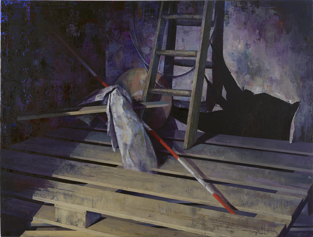 Katrin Brause a.k.a. Heichel, ‘Bühne’, 2018, Painting, Oil on canvas, Josef Filipp Galerie