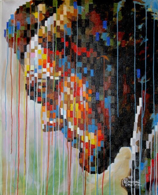 Mumpasi Meso, ‘Abrahame Lincoln’, 2019, Painting, Acrylic on canvas, MOVART