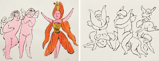 Andy Warhol, ‘In the Bottom of My Garden: two plates’, ca. 1956, Phillips