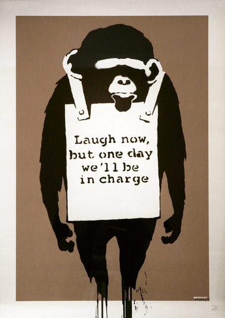 Banksy, ‘Laugh Now’, 2003, IFAC Arts