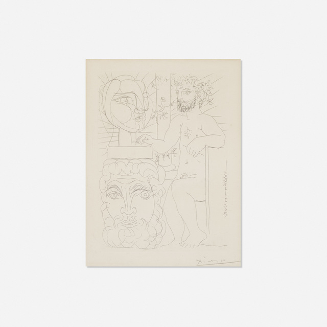 Pablo Picasso, ‘Sculpteur et Deux Tetes sculptees from La Suite Vollard’, 1933, Rago/Wright