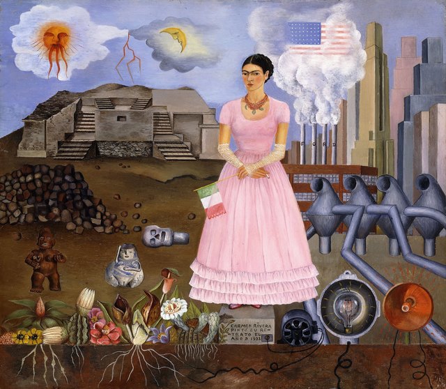 Frida Kahlo, ‘Self-Portrait on the Border Line Between Mexico and the United States’, 1932, Philadelphia Museum of Art