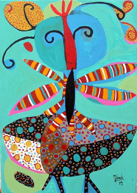 Méné, ‘Série "Métamorphoses" n°15’, 2019, Painting, Mixed media on canvas, OH GALLERY