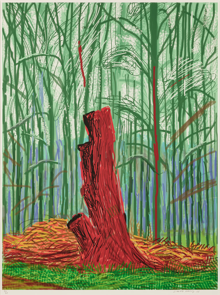 David Hockney - The Arrival of Spring in Woldgate, East Yorkshire