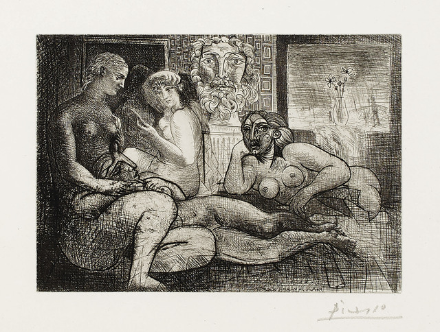 Pablo Picasso, ‘Quatre femmes nues et tête sculptée, from La Suite Vollard’, 1934, Christie's