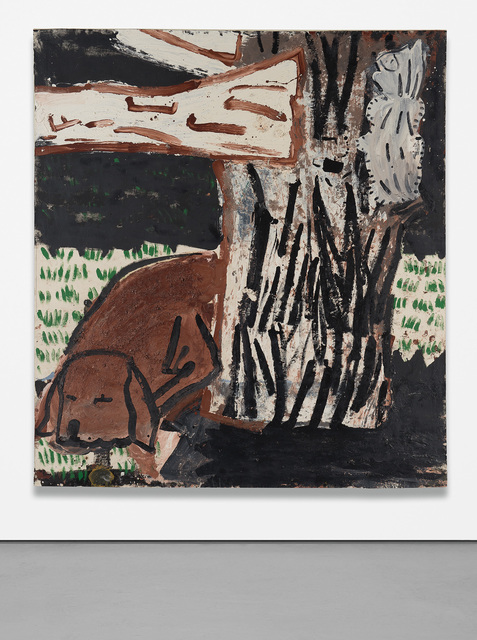 Rose Wylie, ‘Green Grass, White Cat’, 1997, Phillips