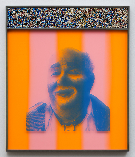 Kathryn Andrews, ‘Hobo (Happy Days)’, 2014, Painting, Ink on paper and plexiglass, aluminum, paint, mixed media, Halsey McKay Gallery