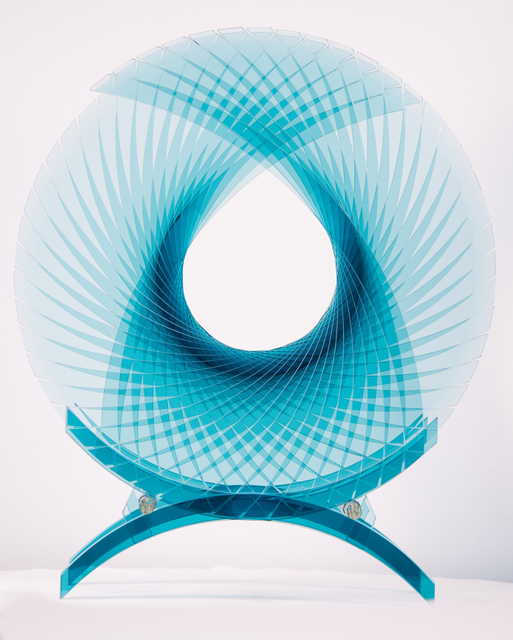 Tom Marosz, ‘Tear For Henry Azurite’, 2018, Sculpture, Cut, Ground, Polished, Float, Glass, Ai Bo Gallery