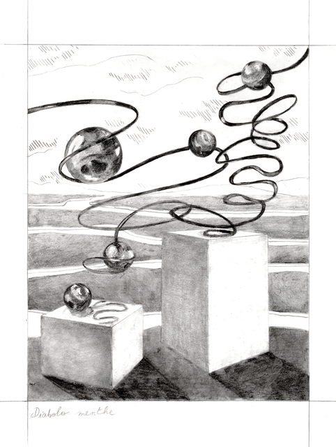 Audrey Matt Aubert, ‘Diabolo menthe’, 2020, Drawing, Collage or other Work on Paper, Graphite on paper, Isabelle Gounod