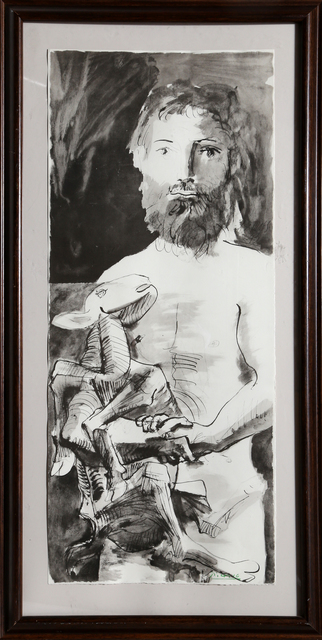 Pablo Picasso, ‘Etude pour l'Homme au Mouton from the portfolio "La Flute Double" ’, 1967, RoGallery
