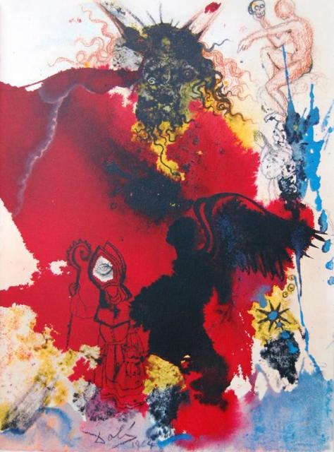 Salvador Dalí, ‘Jesus Is Tempted By Satan’, 1967, Print, Original colored lithograph on heavy rag paper, Baterbys