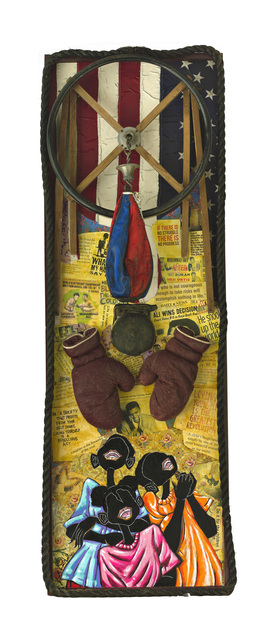Leroy Campbell, ‘The Gift of Life’, 2016, Painting, Acrylic and Collage and Assemblage on Canvas, Richard Beavers Gallery