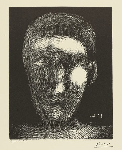 Pablo Picasso, ‘Tête de garcon. II (B. 1025; Ba. 1289)’, 1962, Print, Linoleum cut, Sotheby's